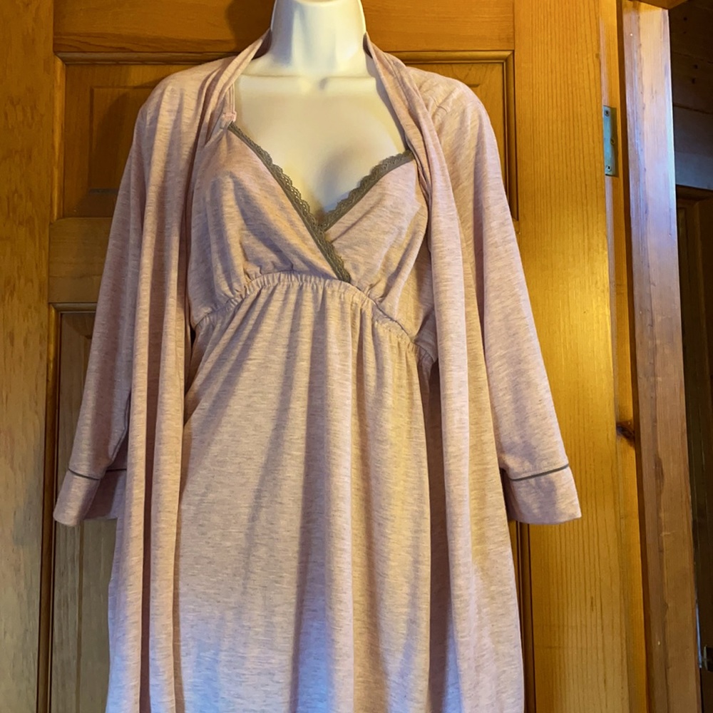 Belabumbum maternity nursing nightgown and robe XL